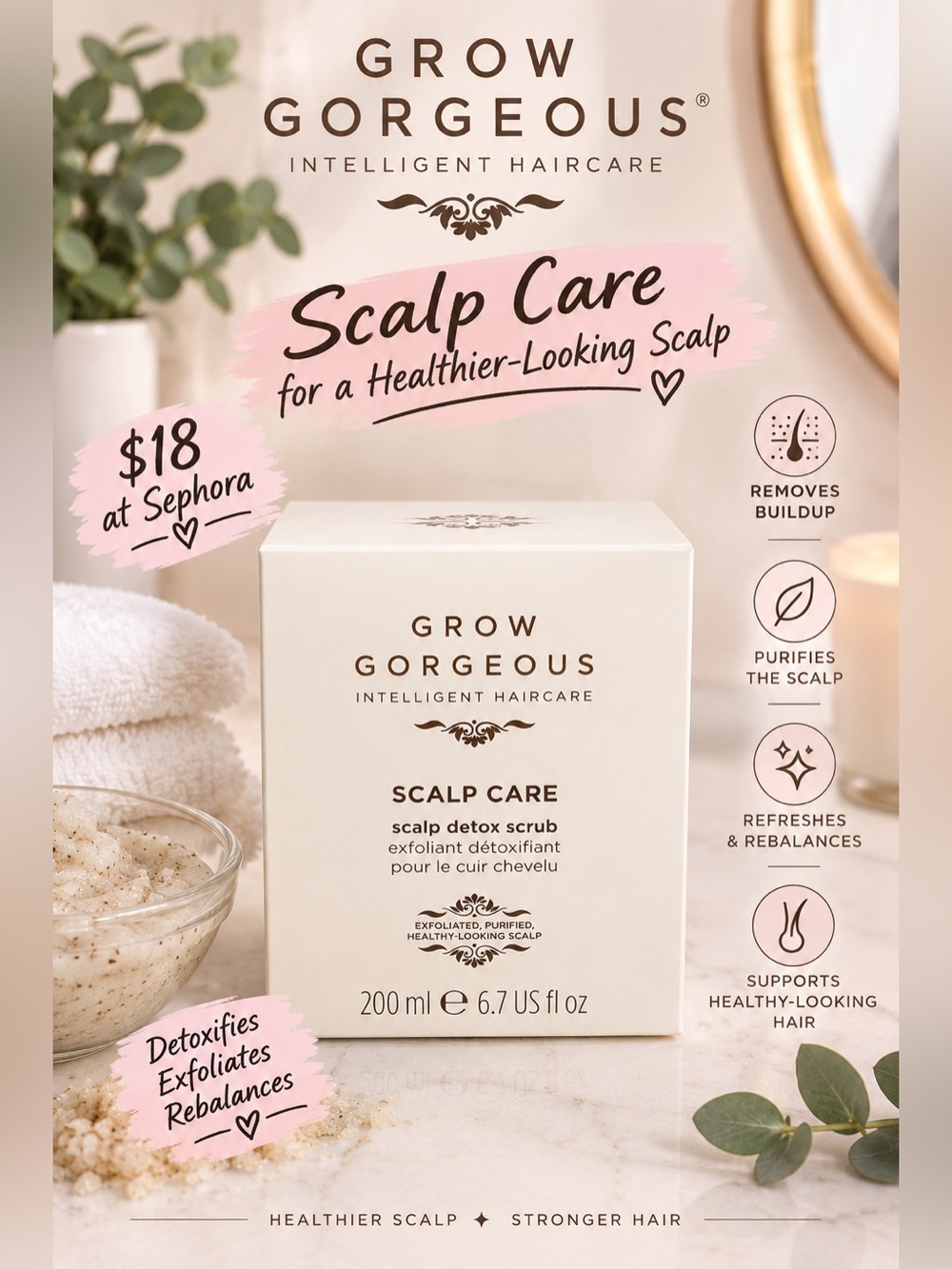 Grow gorgeous Scalp Care Scalp Detox Scrub